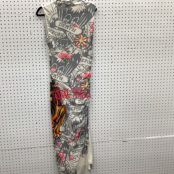 Ed Hardy Design Dress, Size Medium, Color Beige Multi Color NWT - Picture 2 of 3